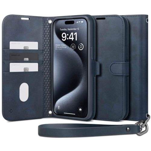 Spigen Wallet S Pro case za iPhone 15 Pro Max - navy blue slika 1