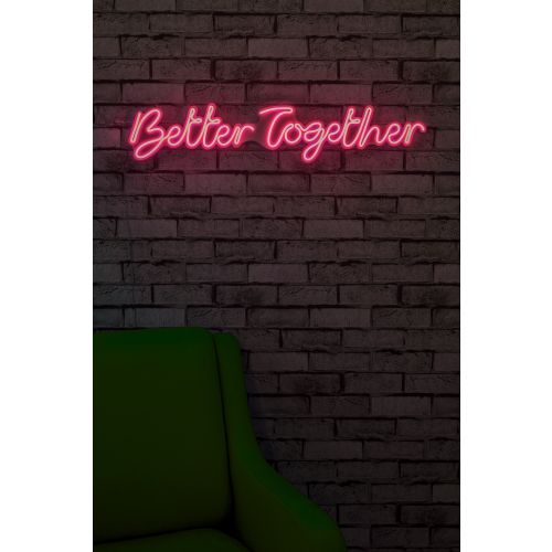 Wallity Ukrasna plastična LED rasvjeta, Better Together - Pink slika 2