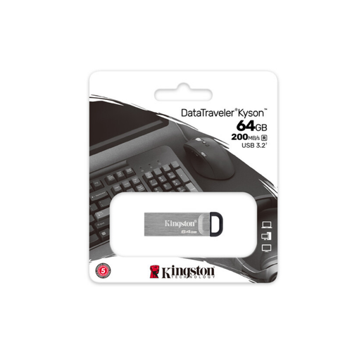 Kingston USB memorija DTKN 64GB Kyson 3.2 srebrna slika 2