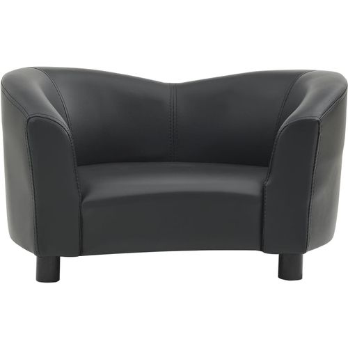 Sofa za pse crna 67 x 41 x 39 cm od umjetne kože slika 43