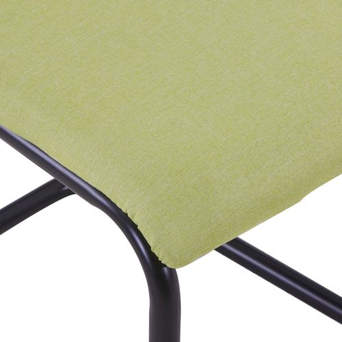Konzolne blagovaonske stolice od tkanine 6 kom zelene slika 27