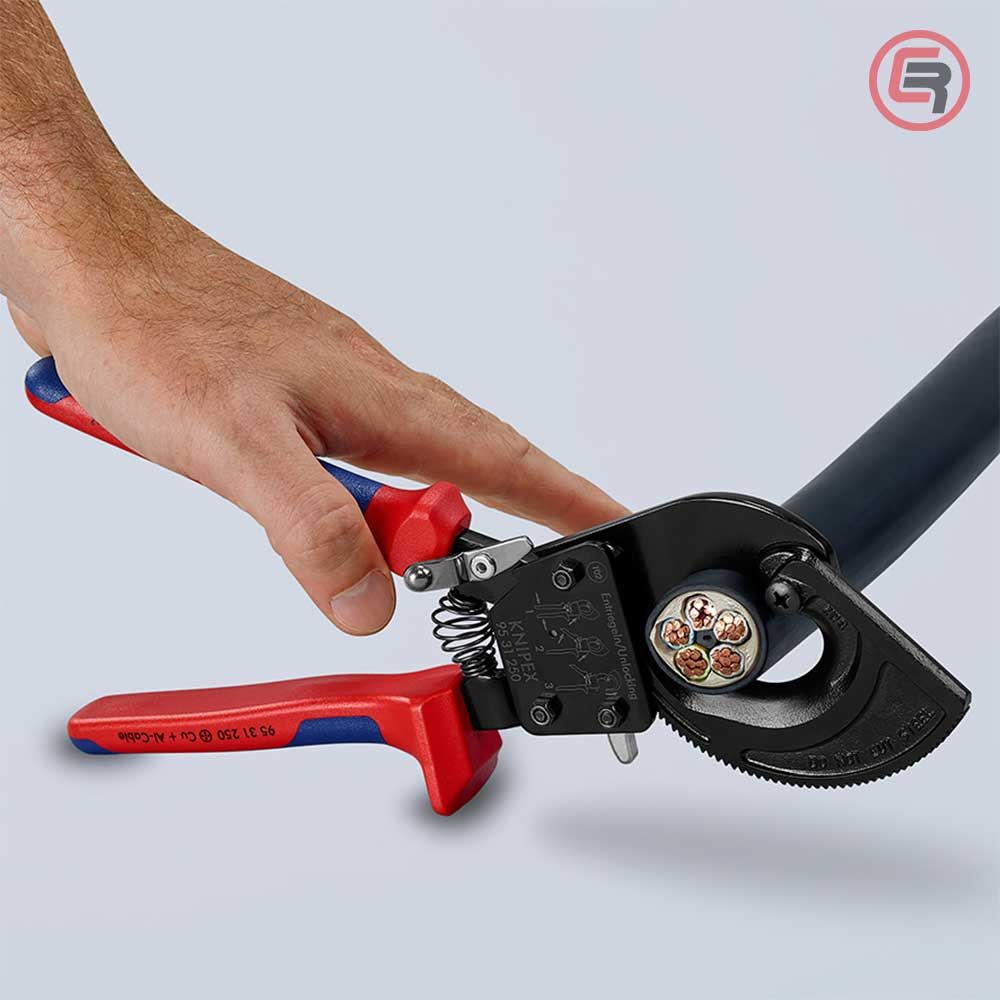 Knipex Škare Makaze 250mm Za Kablove fi 32mm / 240mm2 - 95 31 250 slika 6