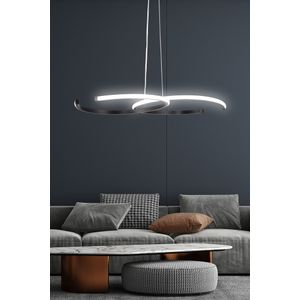 Carinae Black-White Light Black Chandelier