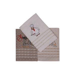 L'essential Maison Melisa - Sand, Cream, White v1 Sand
Cream
White Kitchen Towel Set (3 Pieces)