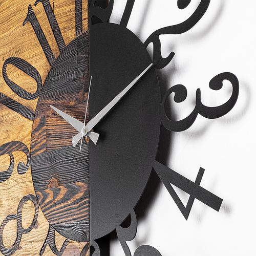 Wallity Ukrasni drveni zidni sat, Wooden Clock 7 slika 3