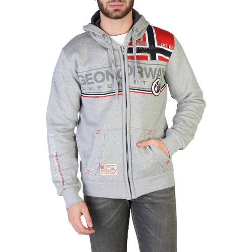 Geographical Norway muški hoodie/dukserica Flipper man bgrey slika 1