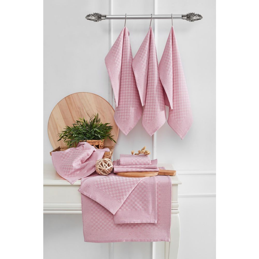 Set kuhinjskih ručnika Lola - Pink Pink (10 komada) slika 1