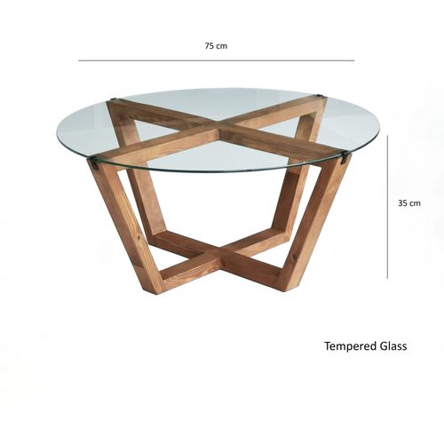 Lotus Wooden Coffee Table slika 11