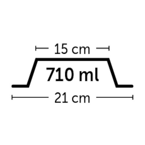 Protuklizna posuda od nehrđajućeg čelika, fi 15cm, 470ml slika 2