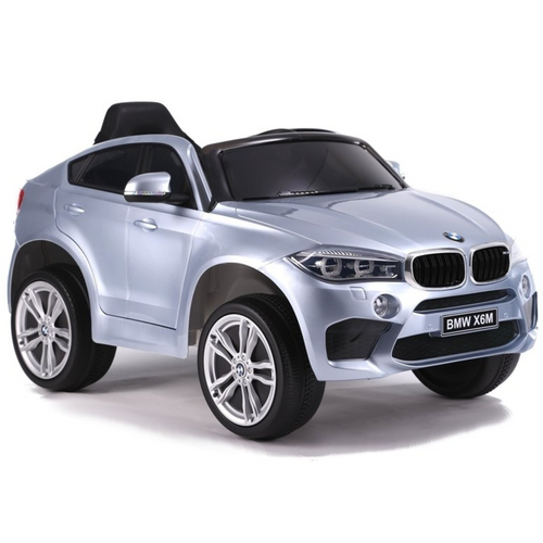 Automobil na akumulator BMW X6 srebrni slika 1