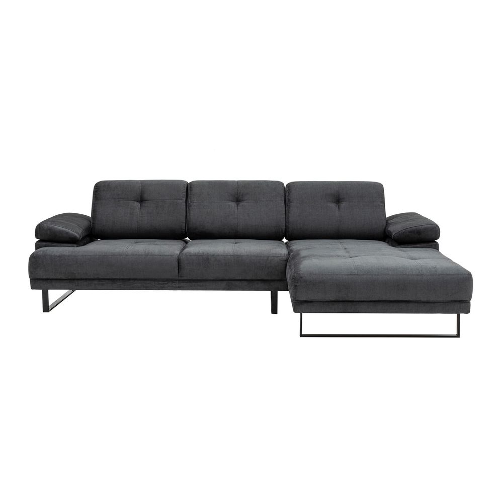Mustang Veliki Desni Kutni Sofa - Antracit slika 5