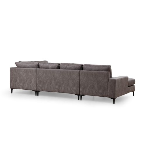 Atelier Del Sofa Kutna garnitura, Antracit, Porto Corner (CHL-02-C-EOT) - Anthracite slika 5