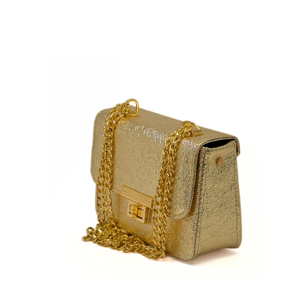 ILEA Ženska torba Nina 22x16cm, Zlatna Glitter slika 2