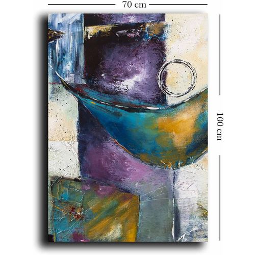 70100NISC-005 Multicolor Decorative Canvas Painting slika 2