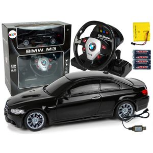 Licencirani auto na daljinsko upravljanje BMW M3 2.4G 1:18 - crni