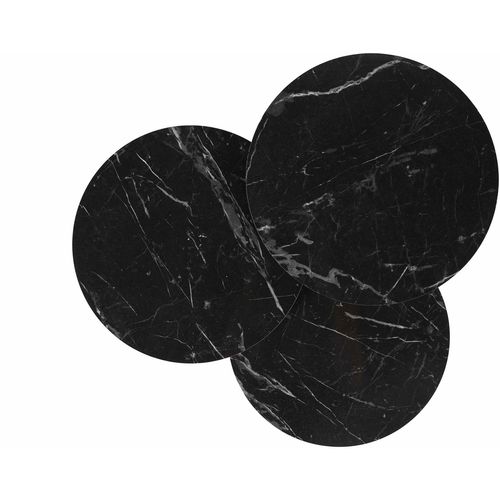 Siyah Mermer Desenli 3'Lü Tel Ayaklı Yuvarlak Zigon Sehpa Grey
Black Nesting Table (3 Pieces) slika 3