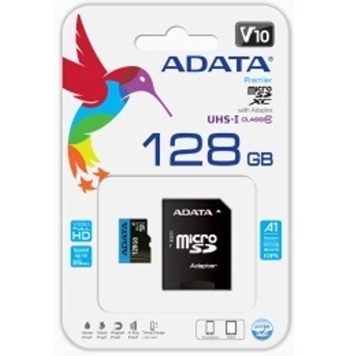 A-DATA Memorijska kartica UHS-I MicroSDXC 128GB class 10 + adapter AUSDX128GUICL10A1-RA1 slika 3