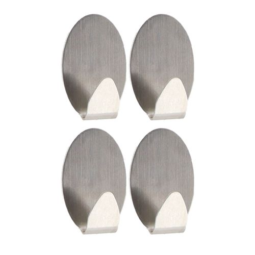 Tendance set 4 ovalne kukice 3m 2,6 x 1,5 x 3,6 metal hrom 9047102 slika 1