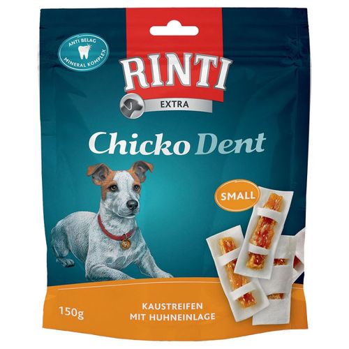 RINTI EXTRA CHICKO DENT Medium, poslastice za pse, trakice za žvakanje s pilećim fileom, 150 g  slika 1