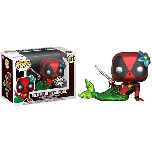 Set figure POP & Tee Marvel Deadpool Mermaid Exclusive size XL slika 2