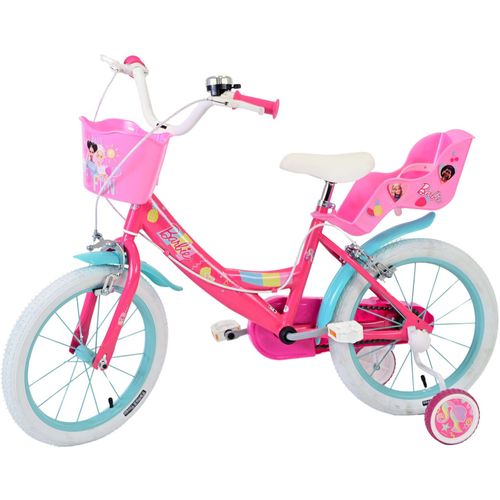 Dječji bicikl Barbie 16" s dvije ručne kočnice roza slika 9