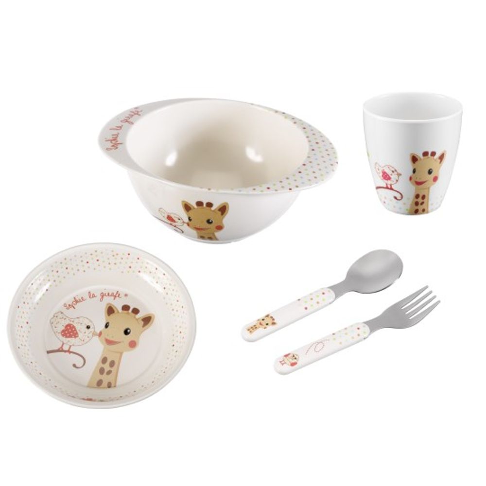 Sophie La Girafe Set za jelo Kiwi slika 1