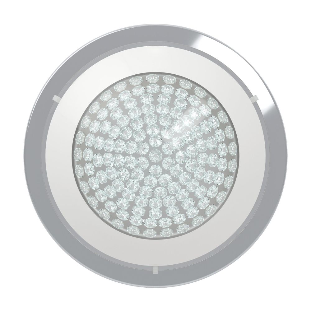 Eglo Acolla Plafonjera sa LED Osvjetljenjem, 11W, 950lm, Promjer 290mm, Krom/Staklo/Kristali slika 6