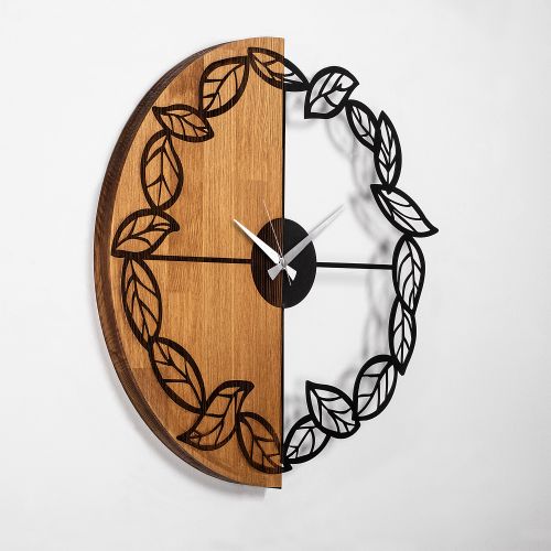 Wallity Ukrasni drveni zidni sat, Wooden Clock - 68 slika 6