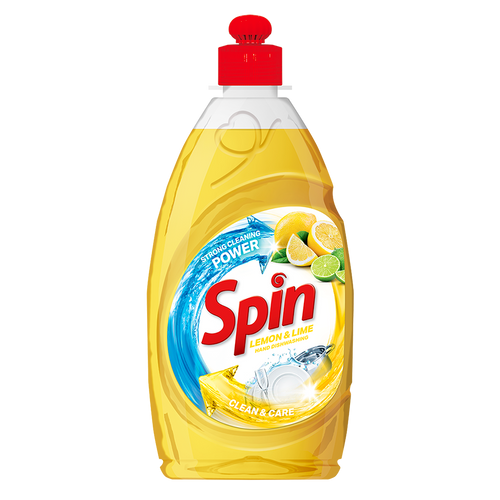 Spin deterdžent za pranje posuđa lemon&lime 450ml slika 1