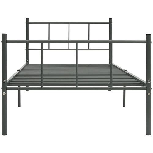 Okvir za krevet sivi metalni 90 x 200 cm slika 8