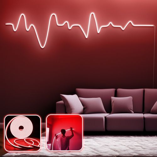 Gamer Adrenaline - XL - Red Red Decorative Wall Led Lighting slika 1