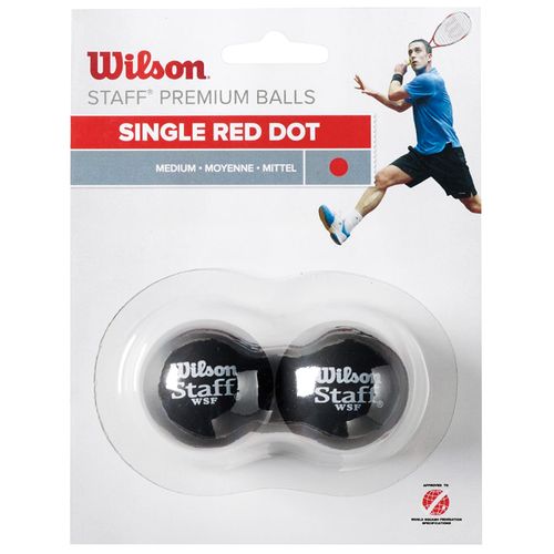 Wilson Staff Squash Loptice Crvena Točka 2 Pakiranja WRT617700 slika 1