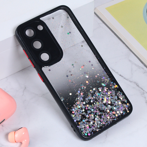 Maska Frame Glitter za Samsung S916B Galaxy S23 Plus crna slika 1