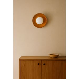 Zidna Lampa Hand-S, boje: Hrast, Bijela