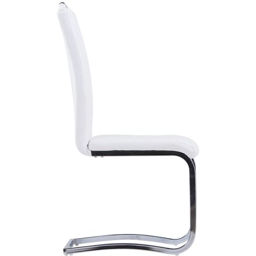 Konzolne blagovaonske stolice od umjetne kože 2 kom bijele slika 27