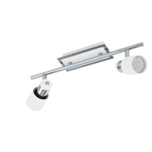 Eglo Davida spot/2, led, gu10, 2x5w, 2x400lm, hrom/bela  slika 1