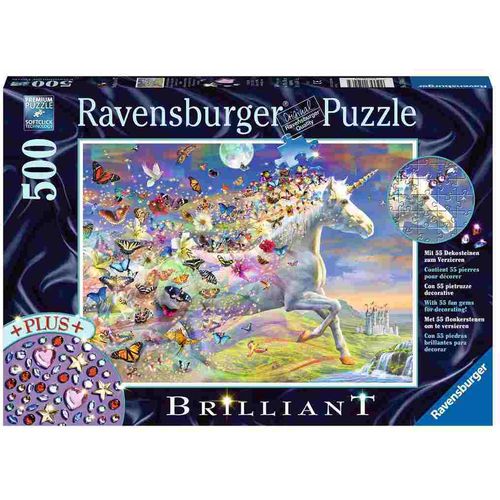 Ravensburger Puzzle jednorog i leptiri 500kom slika 1