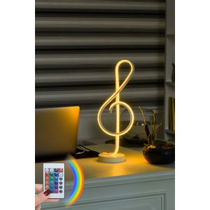 Monet White - Multicolor Multicolor Table Lamp