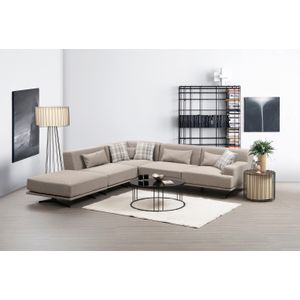 Atelier Del Sofa Bentley Corner (PUF-O1-C-3R) Beige Corner Sofa