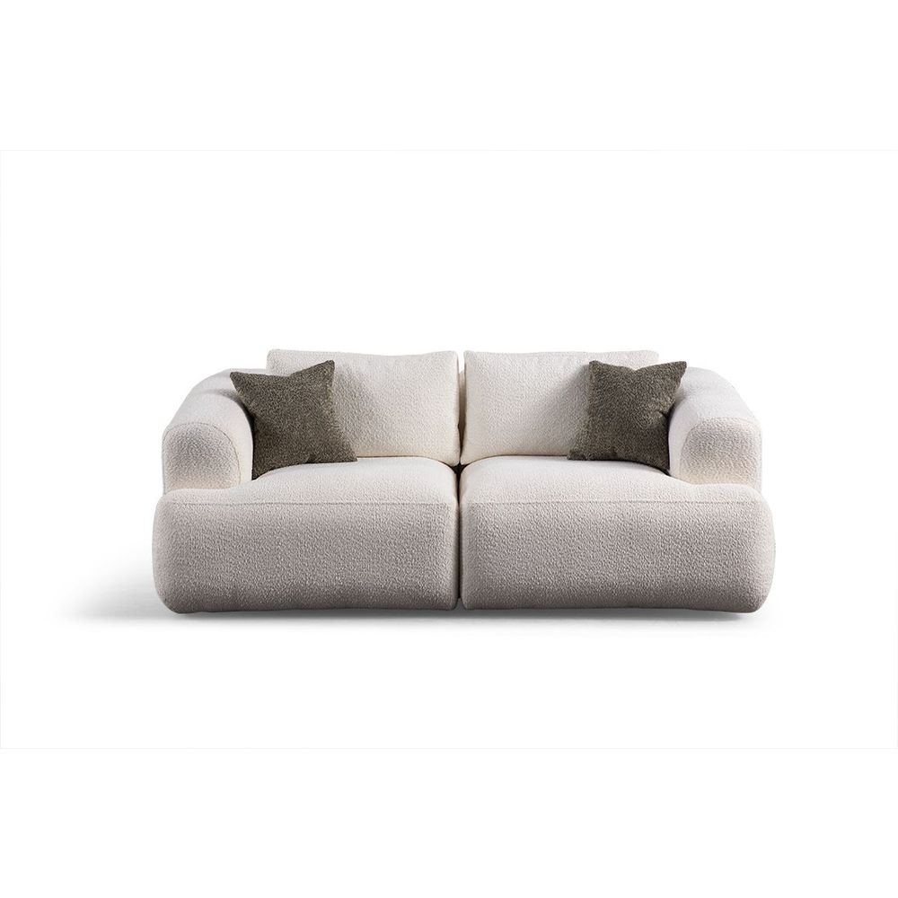Dvosjed Sofa Sofia (L1 + 1R) - bijela boja slika 4