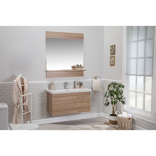 Hanah Home Sequoia 100 - White White
Oak Bathroom Furniture Set (3 Pieces) slika 2