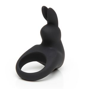 Prsten za penis Happy Rabbit, crni