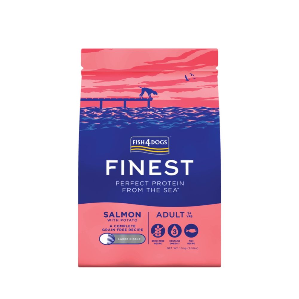 FISH4DOGS Finest Adult large losos s krumpirom 1,5 kg slika 1