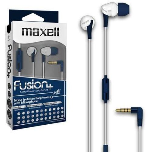 Maxell Fusion slušalice, plavo-bijele slika 1