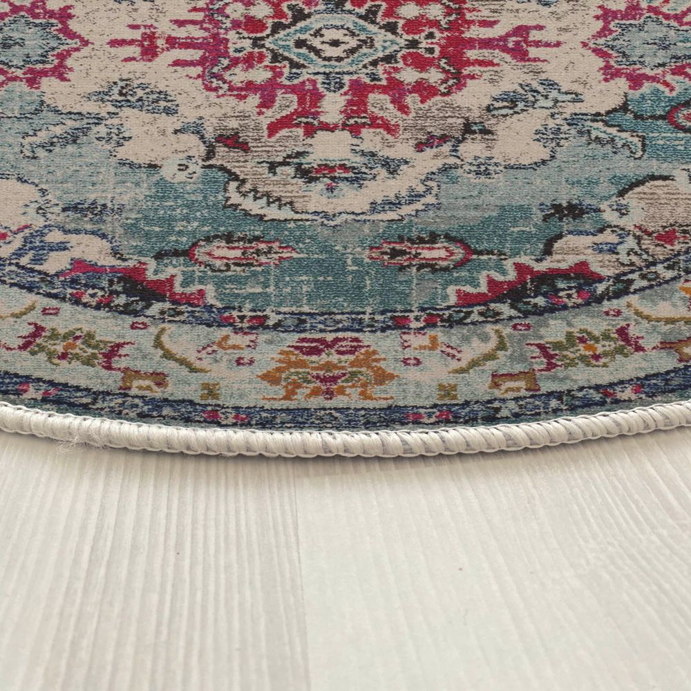 Tepih WOOPAMUK495 Turquoise - Kvadratni Tepih (120 x 120 cm) slika 3
