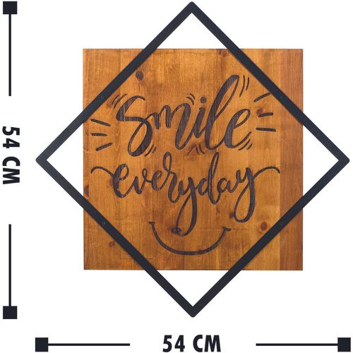 Smile Everday Walnut
Black Decorative Wooden Wall Accessory slika 3