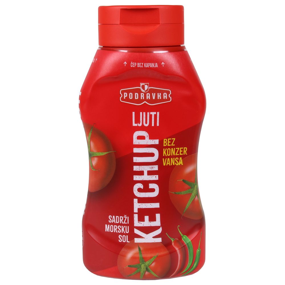 Podravka kečap Ljuti 500g  slika 1