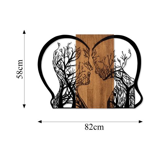 Wallity Drvena zidna dekoracija, Tree Woman And Man Love slika 6