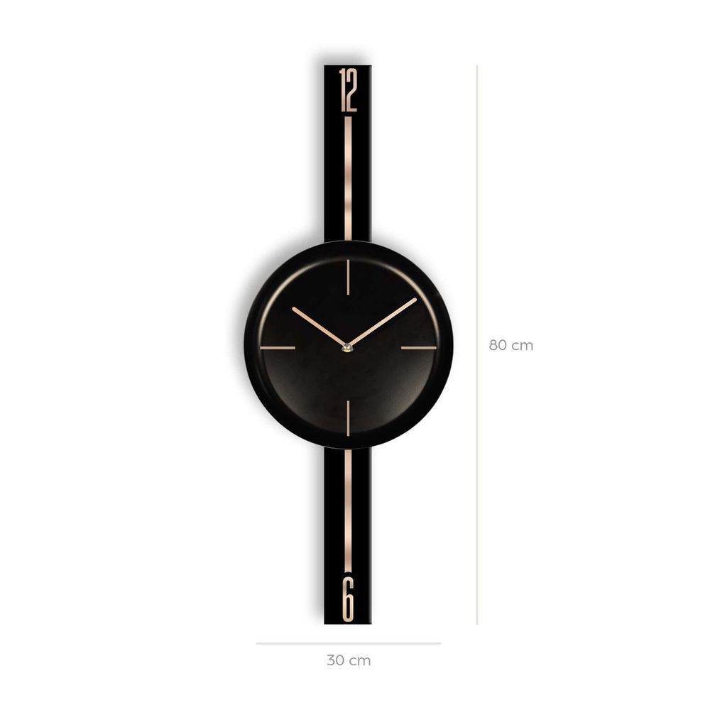Decorative wall clock Vlnt103Syhsyh, colour: black slika 4
