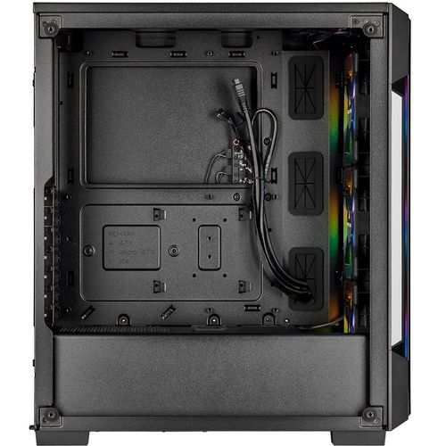 CORSAIR iCUE 220T RGB Tempered Glass Mid-Tower Smart Case — Black slika 3